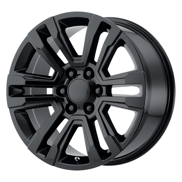 Gloss Black 20" Denali Style Split Spoke Wheels for GMC Sierra, Yukon, Denali - New Set of 4