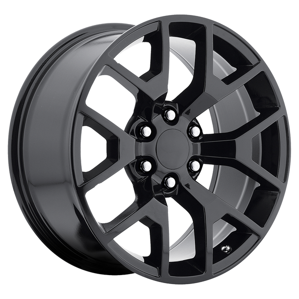Gloss Black 22" Honeycomb Wheels for GMC Sierra, Yukon, Denali - New Set of 4
