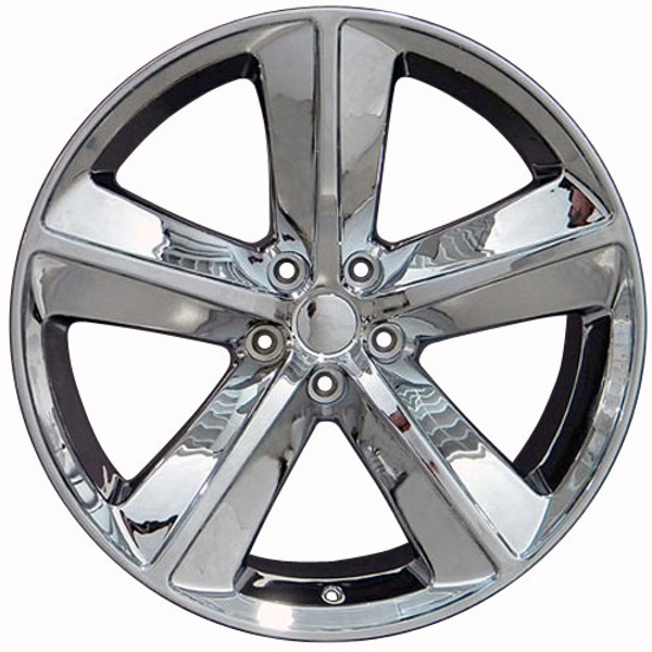 Chrome 20" 5 Spoke SRT Replica Wheels for Dodge Charger and Challenger - New Set of 4