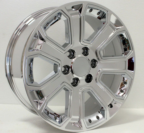 GMC Chrome with Chrome Insert 20 inch Wheels for Sierra, Yukon, Denali