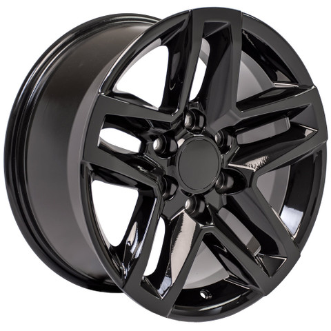 Gloss Black 18 Inch Trail Boss Style Wheels for GMC and Chevy Trucks ...