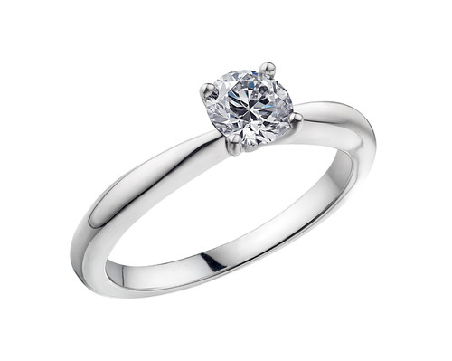 Diamond Solititaire Igi Certified G-Si 0.50 Carat Engagement Ring (Lgd)