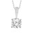 Diamond solitaire studs - IGI Certified 2/3 carat total of diamond in 6 claw setting 18ct White Gold
