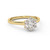 One carat diamond ring in 9ct gold