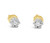 Yellow gold diamond earrings with detailed setting and bright diamonds