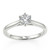 Engagement rings for her white gold diamond solitaire with a premium 1/4 carat natural diamond