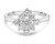 The Belissima Collection Rings Womens 0.64ct Diamond Ring, 7-Stone Large Diamonds, GH Colour, VS Clarity, Unique One-Off Piece