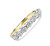 Luxurious Rings Women - 0.80ct Natural Diamond Ring, VS2 Clarity, 3.0g 18ct Yellow Gold, 7 Individually Set 3.5mm Diamonds- Elegant Diamond Ring Women