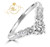 18ct White Gold Wishbone Ring Enhancer; 0.50ct Diamonds