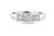 0.43ct Diamond Trilogy Ring, 18ct White Gold