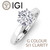 Wht Gold Solitaire Engage Ring - 2 Ct Diamond, IGI Cert, G Color, SI1, 8mm Round