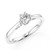 White Gold Diamond Engagement Ring With 1/4Ct Solitaire Diamond