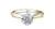 Yellow Gold Diamond Ring 1 Carat Solitaire With Diamond Grading Report