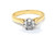 Diamond Ring Yellow Gold With 1/2 Carat Diamond - With Certificate