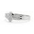 White Gold Diamond Ring For Ladies In A Choice Of Finger Sizes - Wedding Or Anniversary Gift Choice