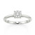 Large Diamond Solitaire Look Engagement Ring