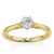 Premium 1/6 Carat Diamond Solitaire Yellow Gold Engagement Ring