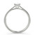 Premium Quality Princess Cut Solitaire With 1/4 Carat Diamond In White Gold