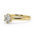 Yellow gold diamond solitaire in choice of diamond sizes with 6 claw secure setting