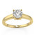 Luxury Yellow Gold Ladies Rings - Choice of natural diamonds in various sizes