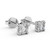 0.50 Cttw Igi Certified Diamond Studs H SI Grade In White Gold