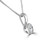 Round White Gold Bezet Set Diamond Necklace Chain