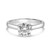 Certified Moissanite Ring GRA D -VVS 1ct clarity in Sterling Silver