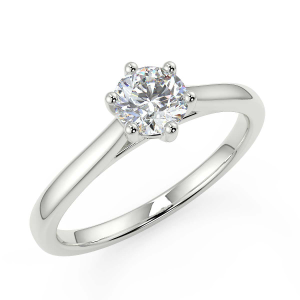 Engagement rings for her white gold diamond solitaire with an exquisite carat natural diamond