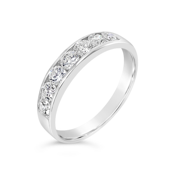 White Gold Diamond Eternity Ring Premium Quality