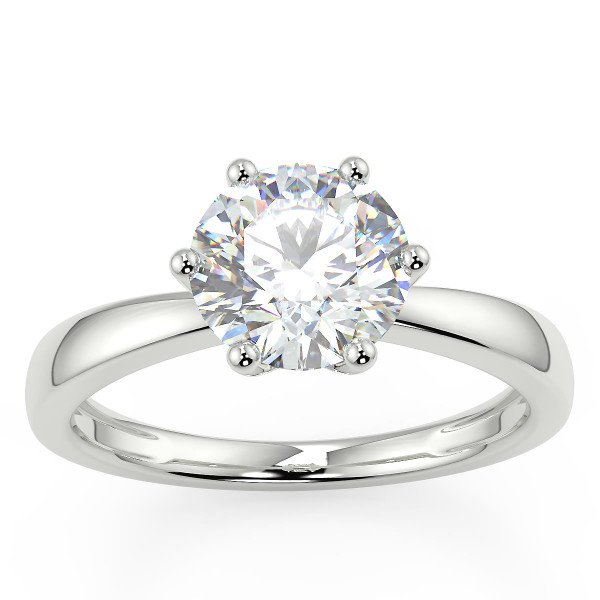 Platinum 1 Carat Diamond Ring - Engagement Rings For Her