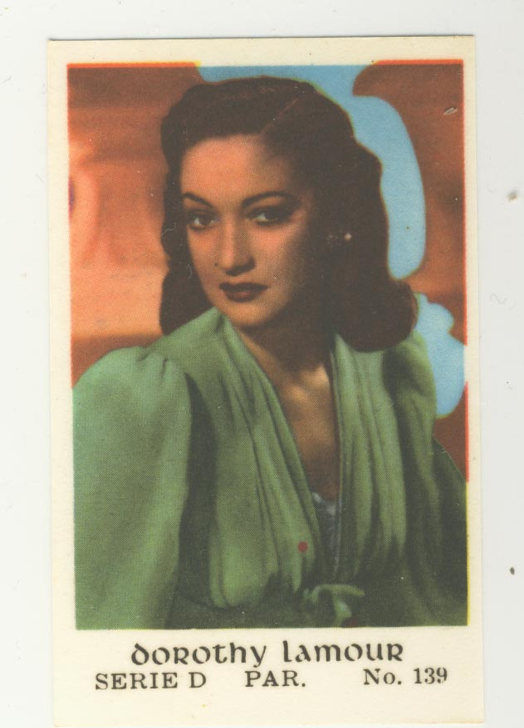 1952 Hollywood Stars Booklet Series D #139 Dorothy Lamour  #*