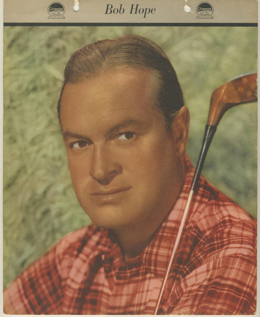 1953 Dixie Premiums Bob Hope  8 By 10 Inches Color Photo  #*