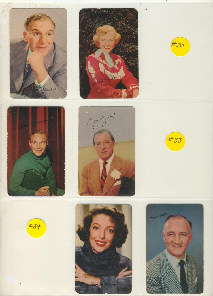 1953 Mothers Cookies D77 Television & Radio Stars 41/63   #*