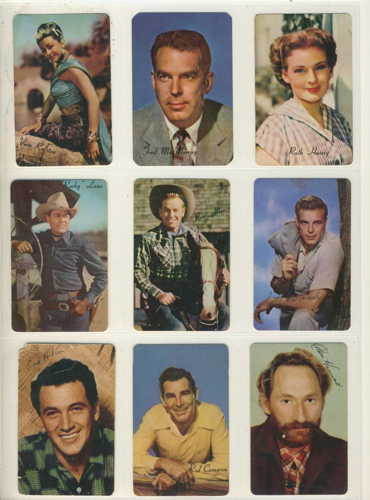 1953 D57 Mother Cookies Movie Stars Lot 32/63 Will Sell Singles   #*