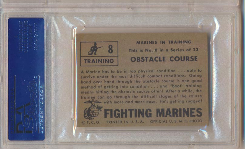 1953 Fighting Marines #8 Obstacle Course PSA 7 NM  #*