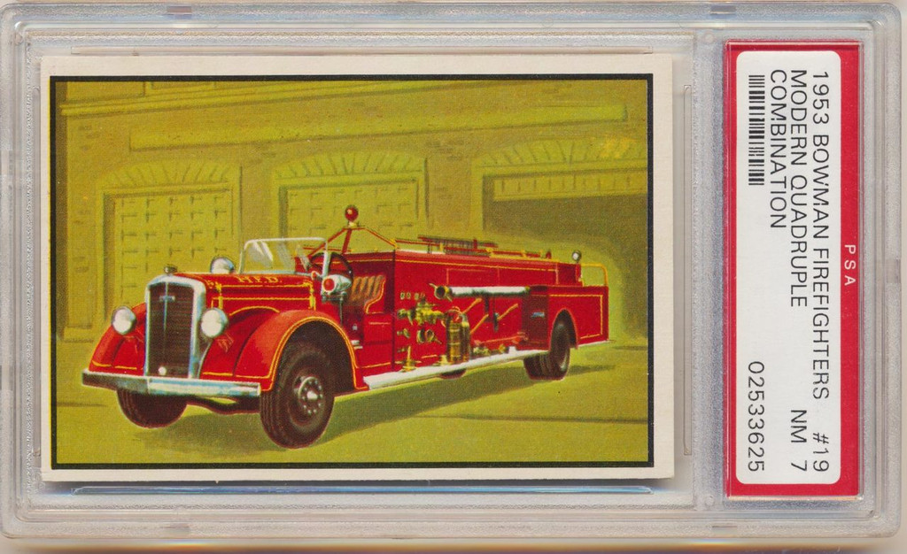 1953 Firefighters  #19  Modern Quadruple Combination  PSA 7  NM  #*