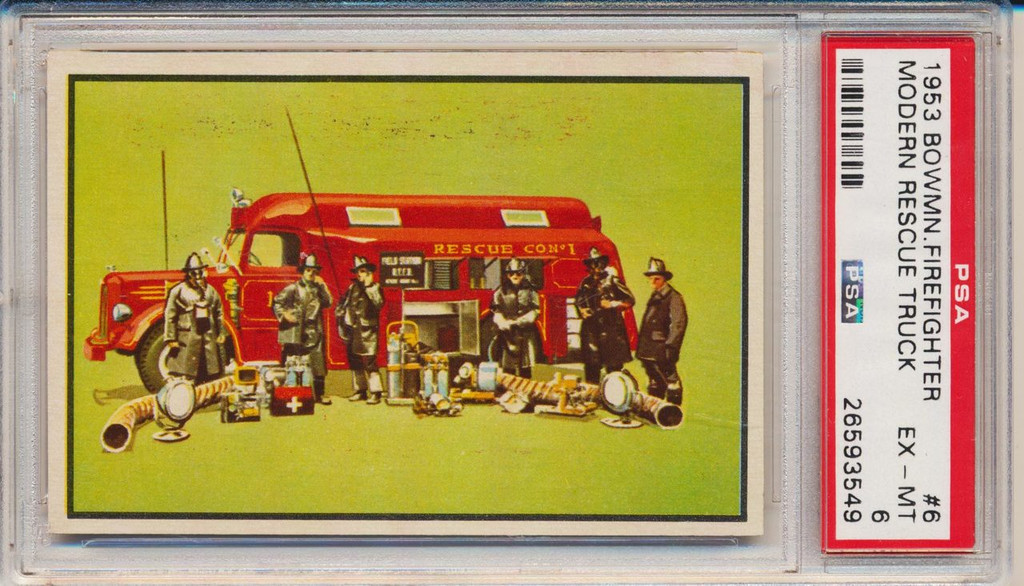 1953 Firefighters  #6  Modern Rescue Truck  PSA 6 EX-MT  #*