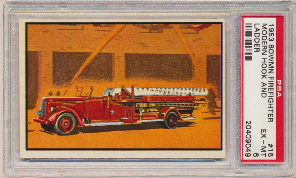 1953 Firefighters  #15  Modern Hook And Ladder  PSA 6 EX-MT   #*