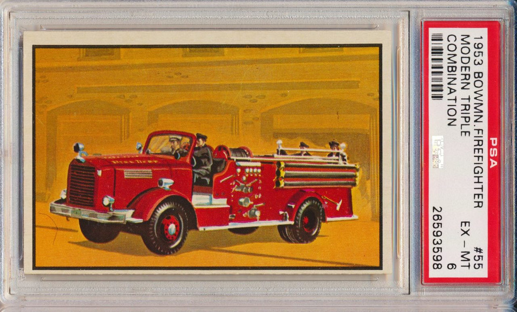 1953 Firefighters  #55  Modern Triple Combination  PSA 6 EX-MT  #*