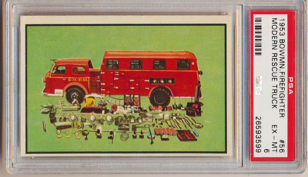 1953 Firefighters  #56  Modern Rescue Truck  PSA 6 EX-MT  #*