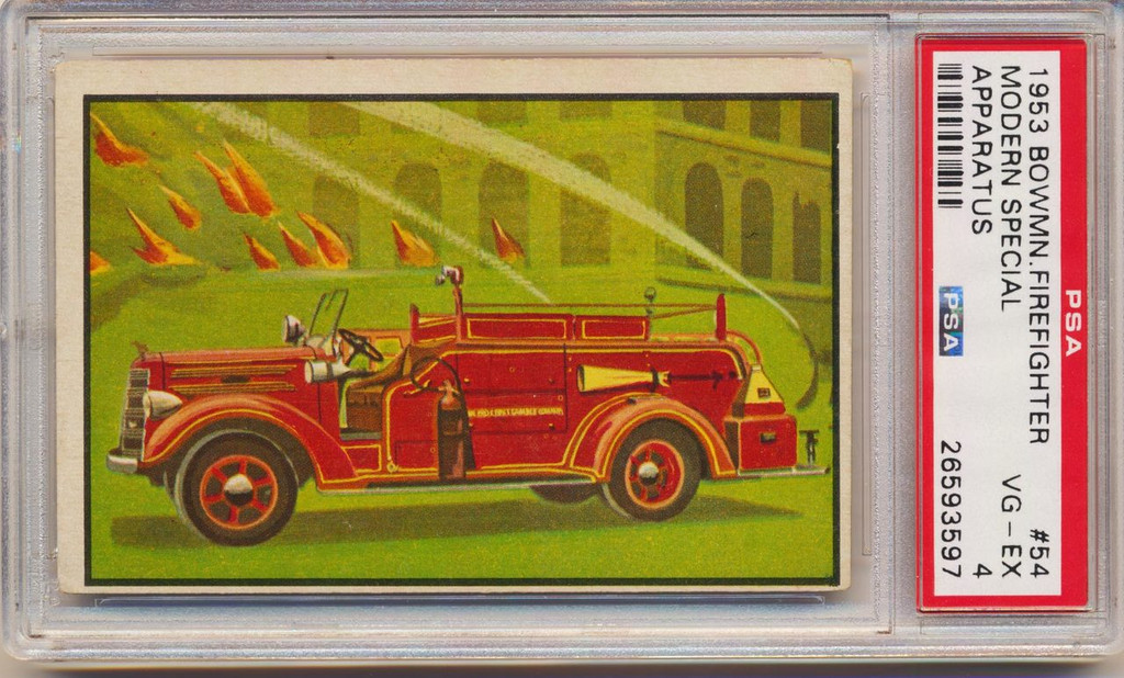 1953 Firefighters  #54  Modern Special Apparatus   PSA 4  VG-EX  #*