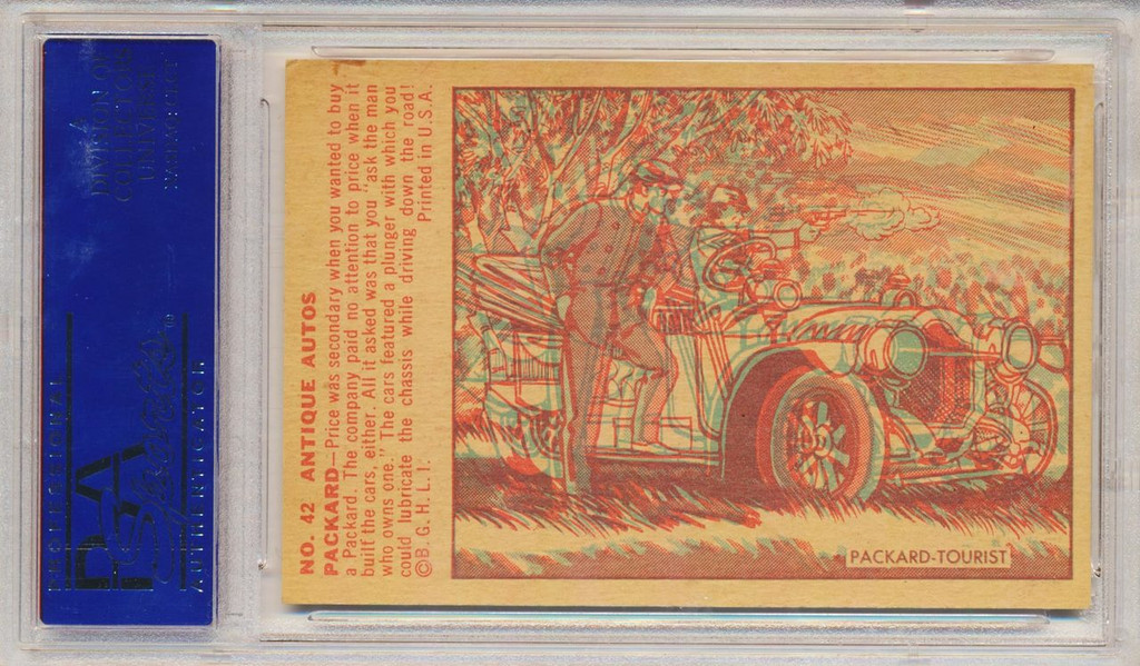 1953 ANTIQUE AUTOS #42  PACKARD-TOURIST PSA 8 NM-MT #*sku6306