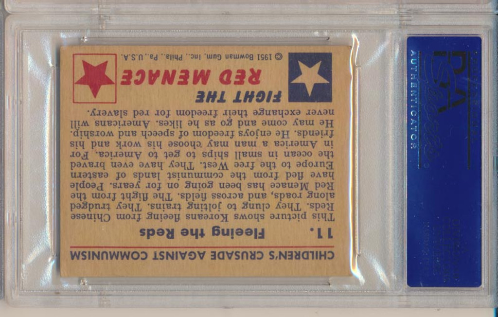 1951 RED MENACE #11 Fleeing The Reds PSA 6 EX-MT Tan Back  #*