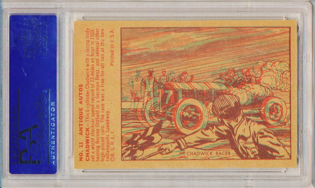 1953 ANTIQUE AUTOS #11 CHADWICK RACER PSA 7 NM   #*