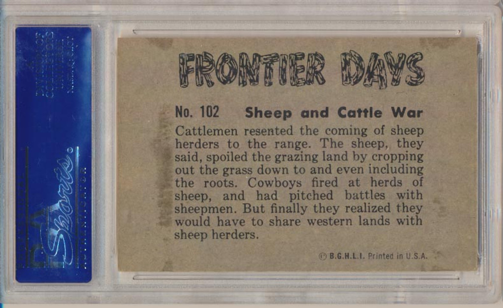 1953 Frontier Days #102 Sheep & Cattle PSA 6 EX-MT   #*