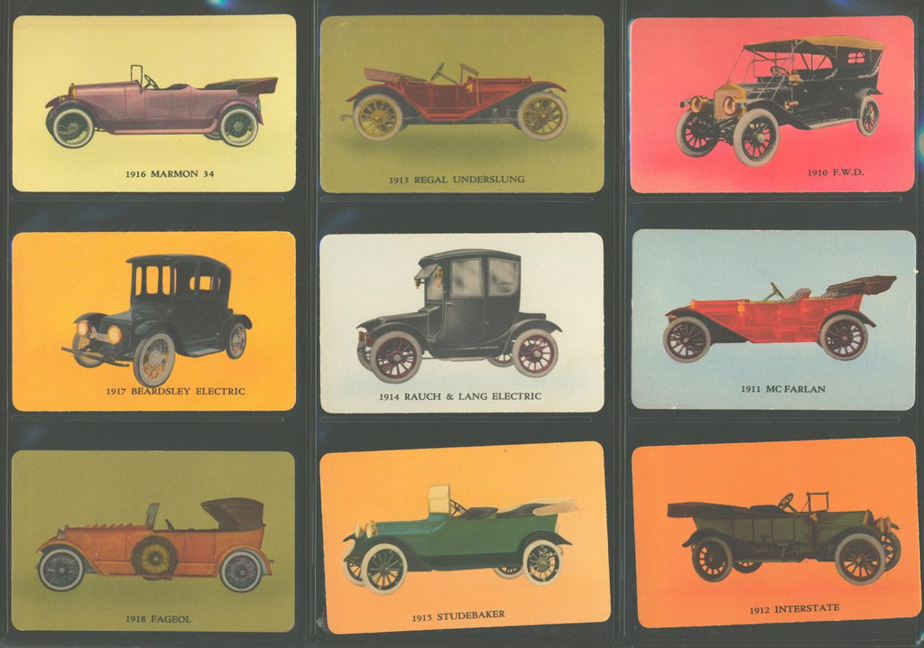 1953 Signal Oil Company Antique Autos Set (63), With Extras  #*