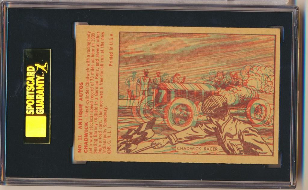 1953 ANTIQUE AUTOS #11 CHADWICK RACER SGC 84 NM 7   #*