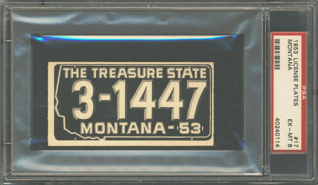 1953 License Plates #17 Montana PSA 6 EX-MT   #*