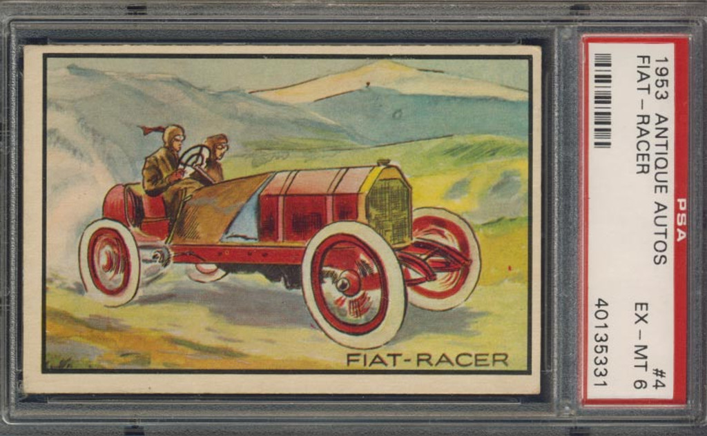 1953 ANTIQUE AUTOS #4 FIAT-RACER PSA 6 EX-MT  #*sju2439