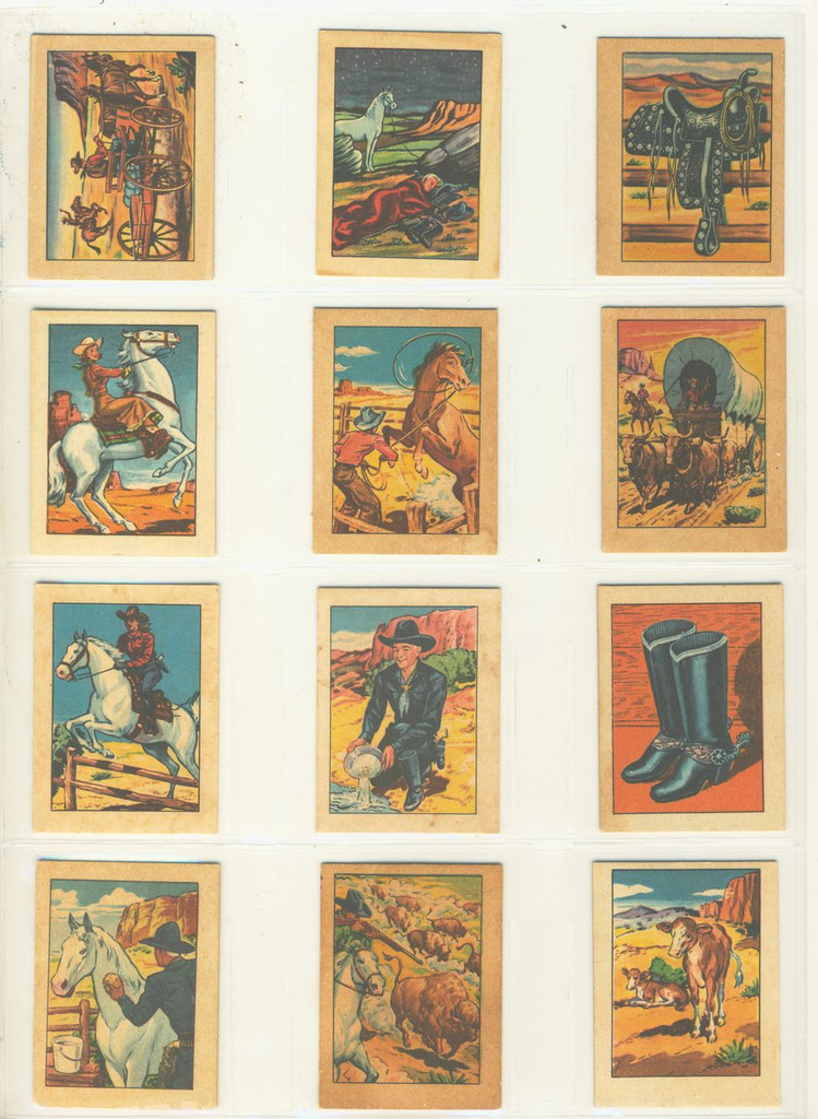 1951 Hopalong Cassidy Wild West F-278-12 Post Cereal Set 36   #*